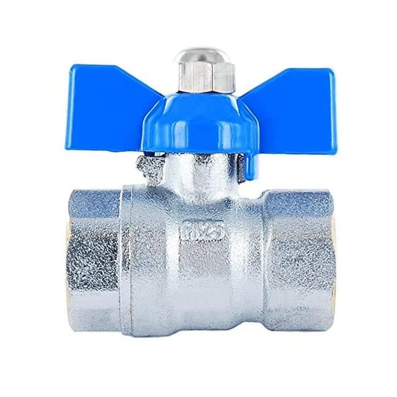 Butterfly Metal Dial Valve 3/4" PN25 High Quality Shut-off Key
