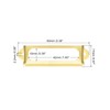 sourcing map Metal Label Holders, 60x17mm 60pcs File Name Card