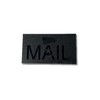 Black FLAG + MAIL Design Mailbox Flag Solution, 4.02" x