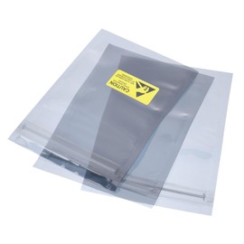 MECCANIXITY Anti Static Bags Shielding Bag 50pcs 3.5x5inch(9x13cm) Resealable with Labels for Hard Drive HDD SSD PCB Board