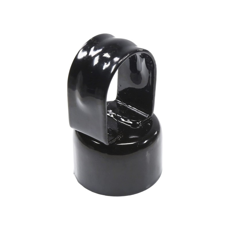 Plum Fittings Black Chain Link Fence Loop Caps | Eye