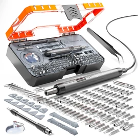 ANVANNA Electric Screwdriver Set, Precision Screwdriver Set, Magnetic Drill Bit, Magnetic Storage, Mini Precision Electric Screwdriver Repair Kit for PC RC Electronics