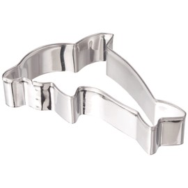Patisse Cookie Cutter Dolphin Stainless Steel 10 cm, Stainless Steel, Silver, 10 x 10 x 10 cm