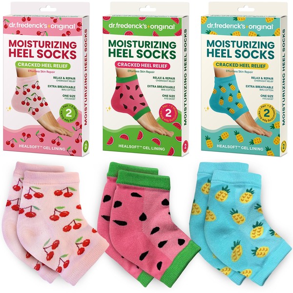 Dr. Frederick's Original Moisturizing Heel Socks for Cracked Heel Treatment