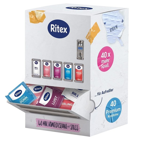 Ritex Condom Assortment and Mega Fun Pack of 40 Made in Germany