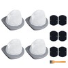 4 Pack 2033 Vacuum Replacement Filter Compatible with Bissell Featherweight