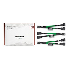 Noctua NA-SYC1 Chromax Y-Splitter Cable for 4-Pin Computer Fan - Green