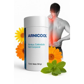 Gel de Árnica con Caléndula y Mentol | Efecto Frío para Uso Muscular y Articular | Fórmula Concentrada | 130 g