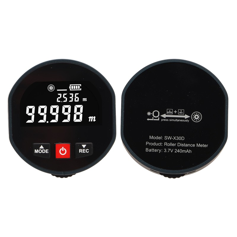 Distance Measure Infrared Distance Meter Digital Display Roller Measuring Tool