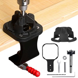 Pot Hinge Template, Adjustable, Precise Limits, Pot Hinge Drilling Template, 35 mm Hinge Opener, One Piece Positioning, Solid Clamp, for Drilling and Positioning Door Hinges (1)