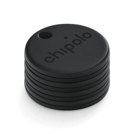 Chipolo ONE Spot - 4 Pack - Finder, Bluetooth Tracker - Works with The Apple Find My app (only for iOS) (Almost Black)