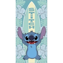 Aymax Lilo & Stitch Beach Towel Pool Bath Stitch Surfboard 140 x 70 cm