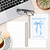 JRTW Coquette Blue Bow Mental Health Notebook Journal, Speech Therapy