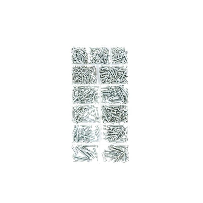 550 piece Metric Sheet Metal Self Tapping Screw Assortment kit