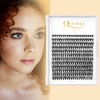 QUEWEL QUEWEL Lash Clusters 240Pcs Individual Lashes 30D 0.07C Curl