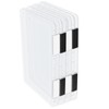 volumoon Pack of 4 A4 Document Box, Plastic Box with
