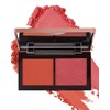 Face Matte Blush Powder Palette-2Colors Cruelty-Free Buildable Facial Cheek Blusher