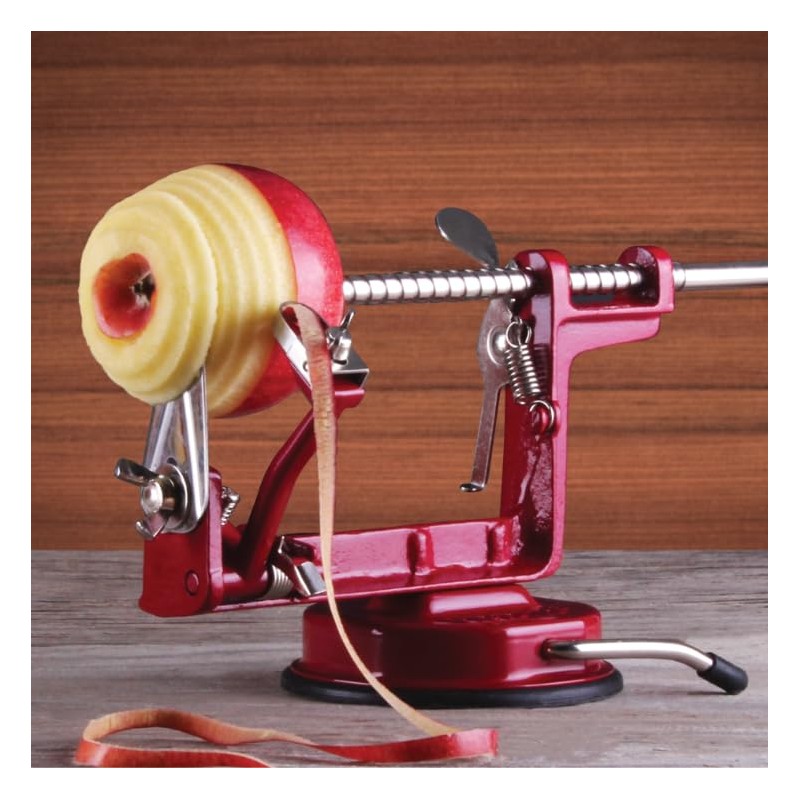 Johnny Apple Peeler, Corer, Slicer, Pie Maker, Stainless Steel Blades,