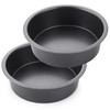 HONGBAKE Round Cake Pan Set for Baking, 8 Inch, Nonstick
