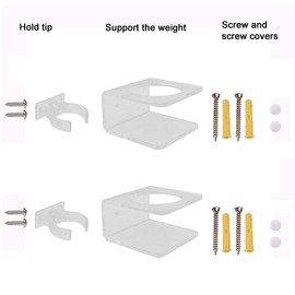 YYST Clear Light Saber Wall Mount Wall Rack Wall Holder - 2 Pack