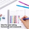 Vanstek 18 Colors Retractable Erasable Gel Pens Clicker, Fine Point(0.7),