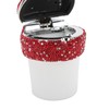 Car Ashtray DiamondStudded Smokeless Container with LED Light Indicator Multifunctional