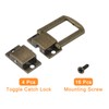 sourcing map 4Pcs Toggle Catch Lock, 1.22" x 0.98" (LxW)