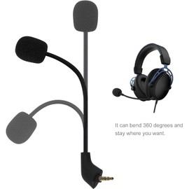Replace Microphones Compatible with HyperX Cloud Alpha Gaming headsets, 3.5mm Jack Headphone Microphone Accessories