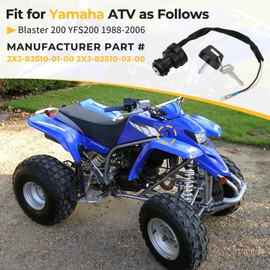 M MATI Ignition Key Switch for Yamaha Blaster 200 YFS200 1988-2006 2XJ-82510-01-00 2XJ-82510-02-00