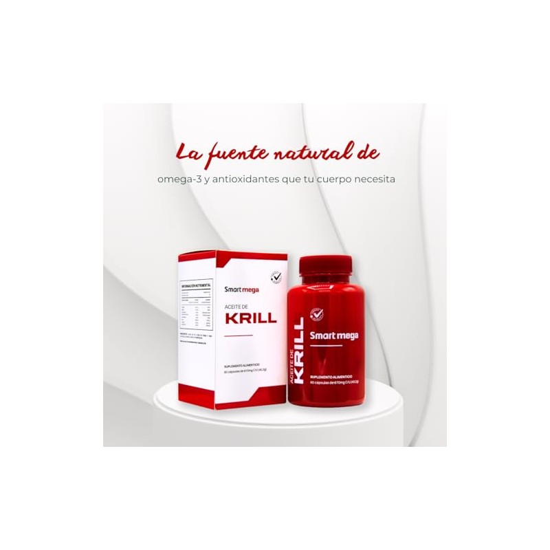 SMART MEGA Neo krill 60 Cápsulas + Aceite de Omega