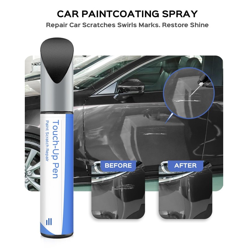 PARTS4EV 46G Machine Gray Metallic Touch Up Paint Compatible with