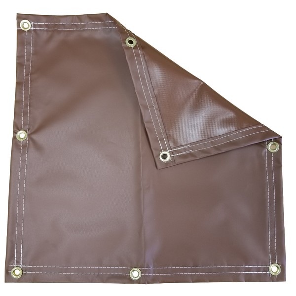 5 Ft. x 7 Ft. Brown 18 Oz. Vinyl Tarp