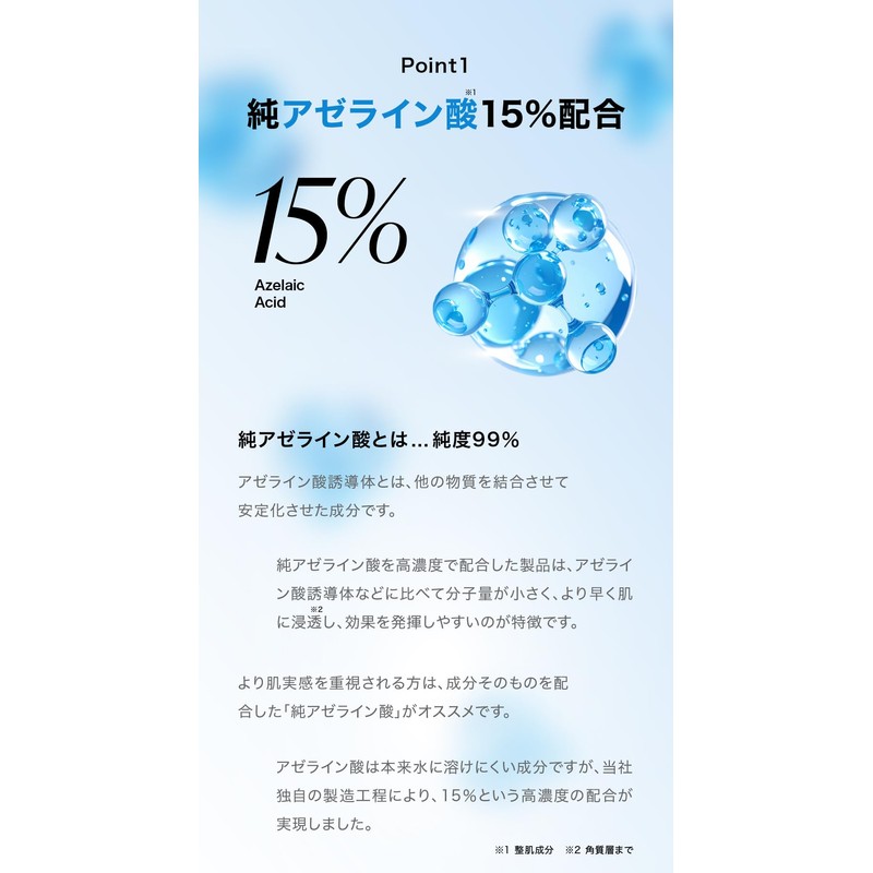 LEPOREM 15% Pure Azelenic Acid Cream for Oil Spots, 0.5