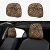Sanghing 2 Pack Cheetah Print Car Seat Headrest Cover, Soft