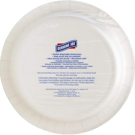 Genuine Joe 10321 Paper Plates, 6 7/8" (pack of 125 plates)