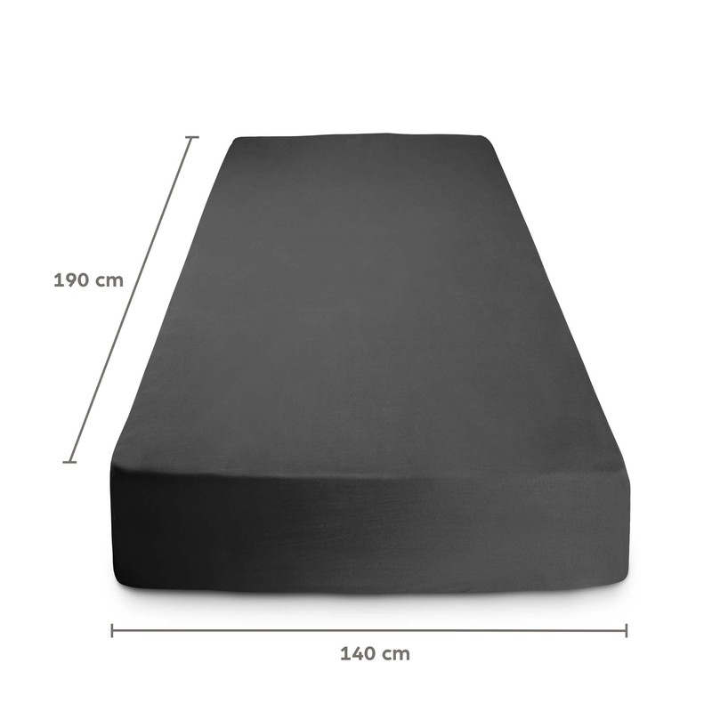 Flowen Fitted Sheet, 140 x 190 cm, Microfibre Fitted Sheet