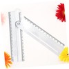 Operitacx 3 Pcs Rotatable Arc Measuring Tool Multi Angle Ruler