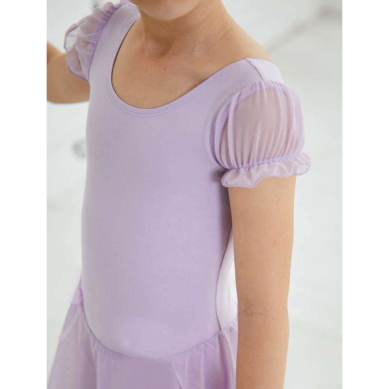 Leotardo de ballet para niñas pequeñas para danza, falda con