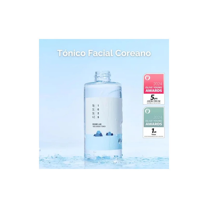 Tonico Facial Coreano - Round Lab 1025 Dokdo - Combo