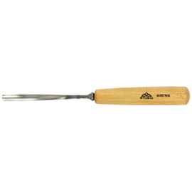 Stubai 551608 Type 16 Long/Polished Woodcarving Chisel, Grey/Beige, 8 mm