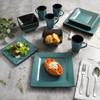 Gibson Elite Kiesling 16 Piece Dinnerware Set, Turquoise