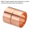 sourcing map Copper Pipe Coupling 35mm Straight Connecting Adapter with