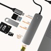 USB C Hub, USB C Adapter 6-in-1 with Gigabit RJ45