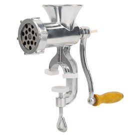 Manual Meat Grinder, Aluminum Alloy Hand Crank Pork Mincer Sausage Stuffer Maker Table Clamp Spice Pepper Grinding Machine Household Home Kitchen Meat Processor