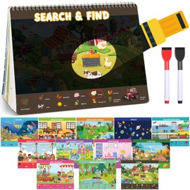 Search and Find Books for Kids 3-5,Toddler Educational Toys for 4 Year Old Boys Crafts and Activities Preschool Toddler Learning Activities, Gifts Toys for 3 4 5 6 Year Old Girls