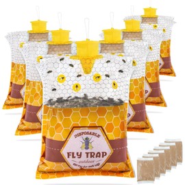 6 Pack Outdoor Fly Traps with Bait for Chicken Coops and Patios