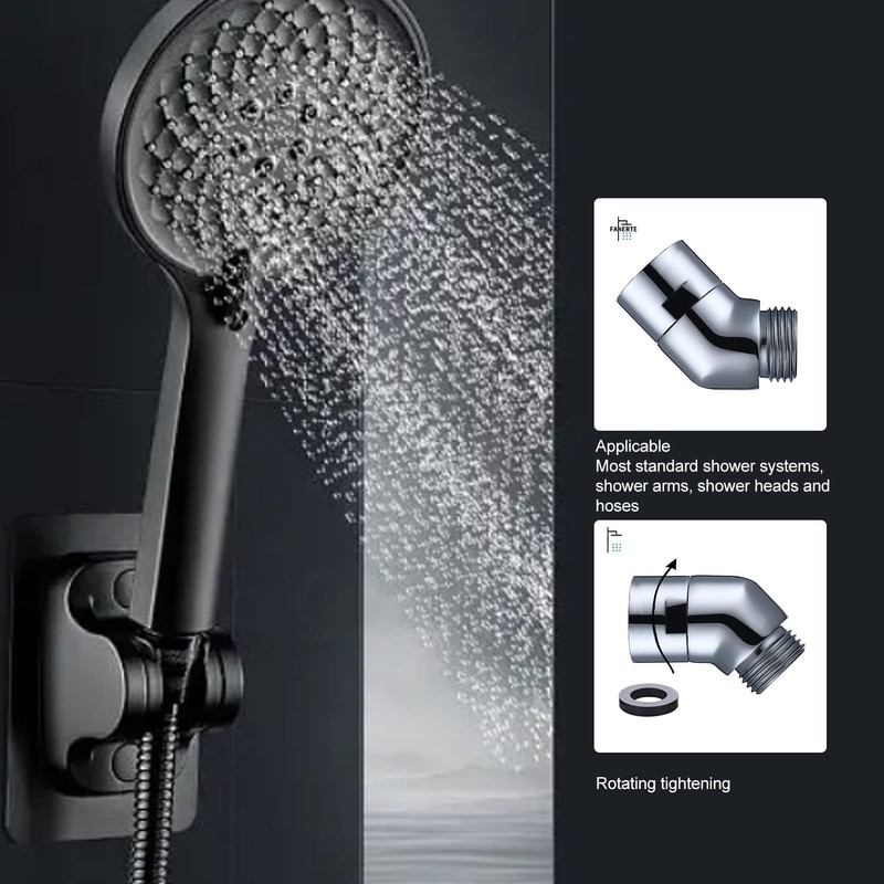 Holigie Shower Head Angle Adapter Shower Head Angle Adapter 135