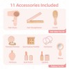 OOOK Kids Vanity Table and Chair Set, Pink Girls Vanity