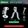 KINNAN 1-5/8'' Flat Back Wall Mount Fork Gate Latch, Chain