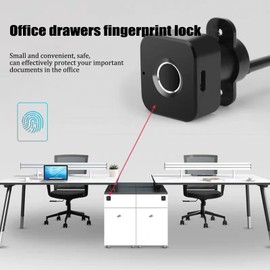 Mini Fingerprint Lock,Smart Electric Drawer Cabinet Lock,360° Fingerprint Recognition,USB Charging,Energy Saving and Low Power Consumption,Storing 20 Fingerprints